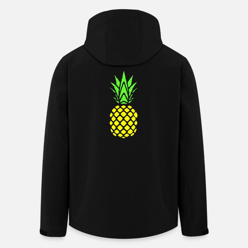 Ananas - Recycelte Männer Softshell-Jacke von Stanley/Stella - Schwarz