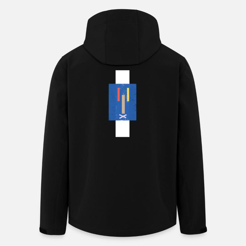 Schweigen am Marterpfahl - abstraktes Muster - Recycelte Männer Softshell-Jacke von Stanley/Stella - Schwarz