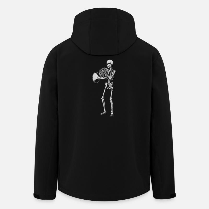Sérénade en laiton squelette - Veste softshell homme en polyester recyclé Stanley/Stella - noir