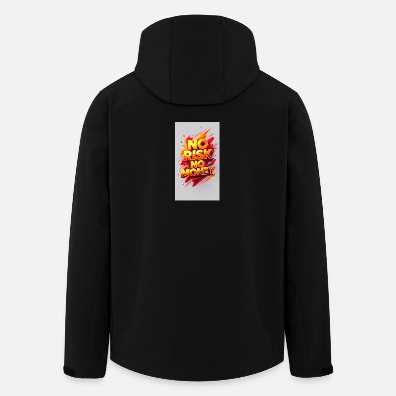 Kein Risiko, kein Geld - Recycelte Männer Softshell-Jacke von Stanley/Stella - Schwarz