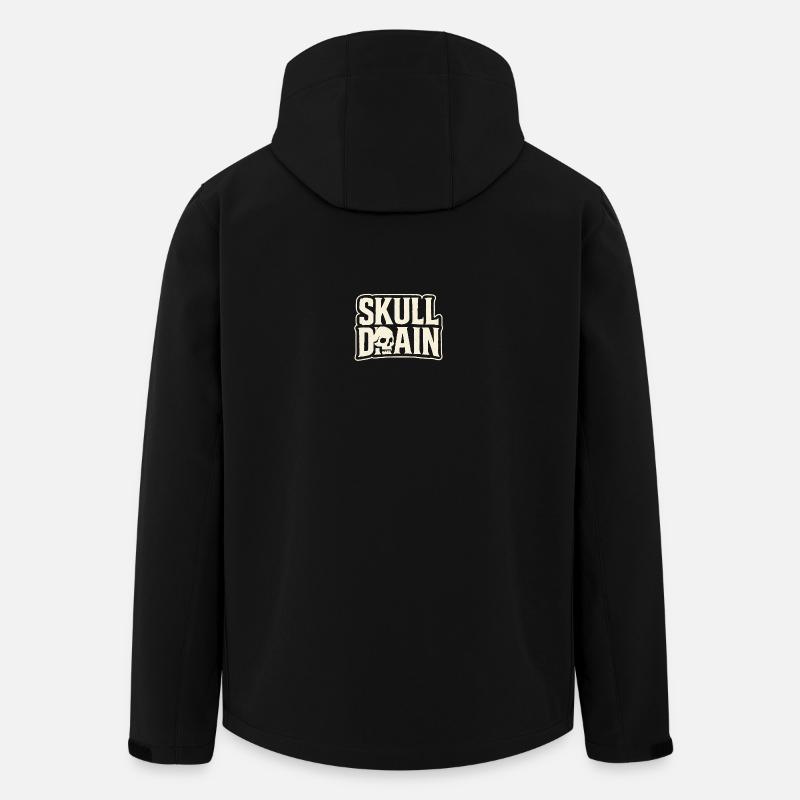 Skull Drain Vintage Style - Men’s Recycled Softshell Jacket by Stanley/Stella - black