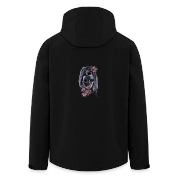 Muerta Mexican Mask Skull Tattoo Gift - Men’s Recycled Softshell Jacket by Stanley/Stella - black - Back - AI Model Male 185 light (185cm)