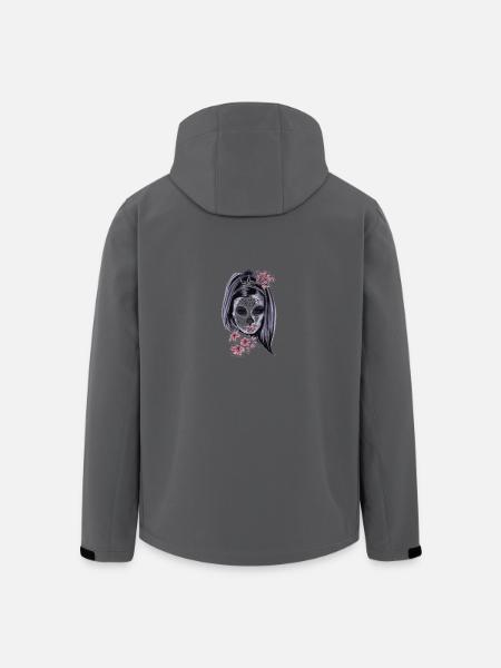 Muerta meksikanske maske hodeskalle tatovering gave - Softshelljakke herre i resirkulert polyester Stanley/Stella - svart