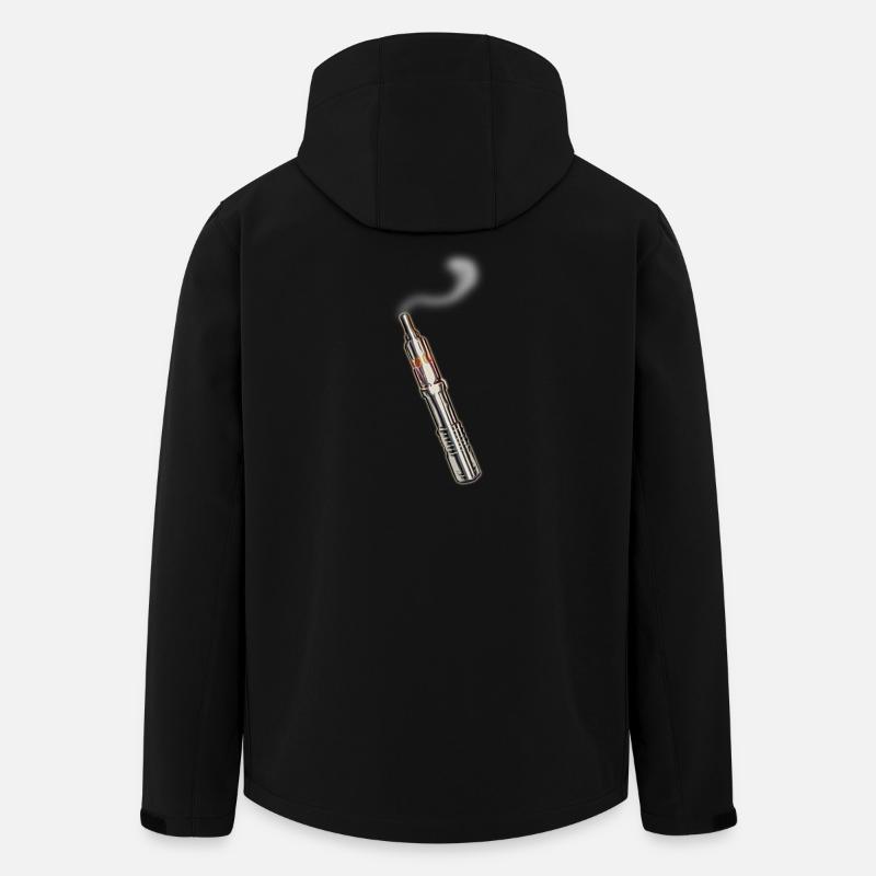 E-Zigarette-mit Rauch - Recycelte Männer Softshell-Jacke von Stanley/Stella - Schwarz