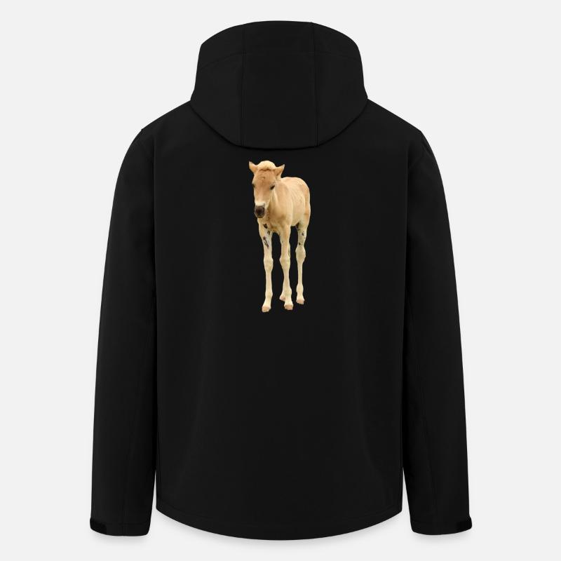 weißes Pferd weiß Pferde T-shirt Geschenk Reiter  - Recycelte Männer Softshell-Jacke von Stanley/Stella - Schwarz