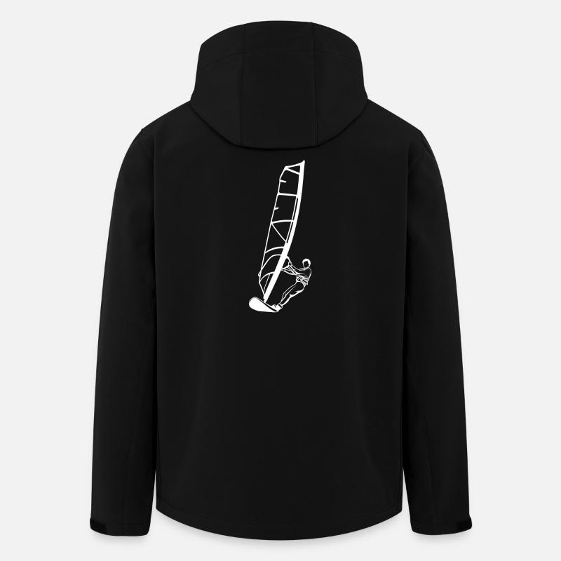Garçon de planche à voile - Veste softshell homme en polyester recyclé Stanley/Stella - noir