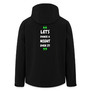 Let's Dance a Night Over It! - Men’s Recycled Softshell Jacket by Stanley/Stella - black - Back - AI Model Male 185 light (185cm)