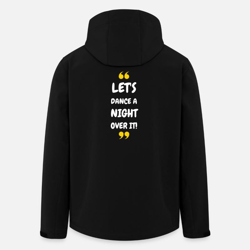 Dansons une nuit dessus ! - Veste softshell homme en polyester recyclé Stanley/Stella - noir