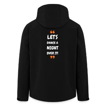 Let's Dance a Night Over It! - Men’s Recycled Softshell Jacket by Stanley/Stella - black - Back - AI Model Male 185 light (185cm)