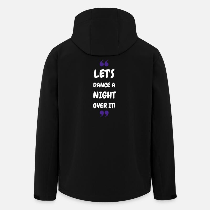 Dansons une nuit dessus ! - Veste softshell homme en polyester recyclé Stanley/Stella - noir