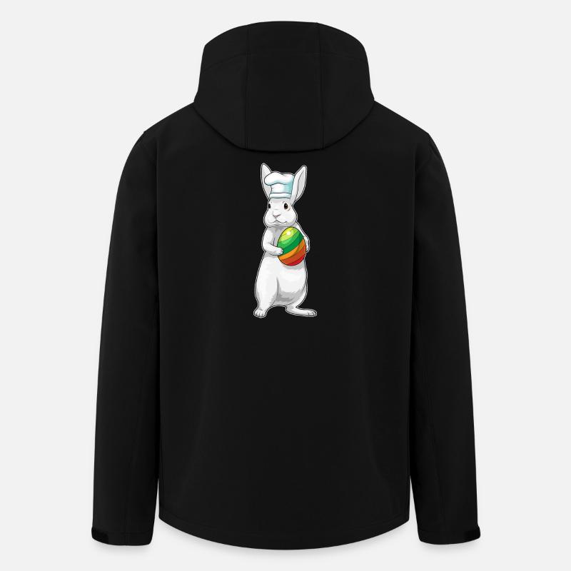 Bunny Easter Cooking - Men’s Recycled Softshell Jacket by Stanley/Stella - black