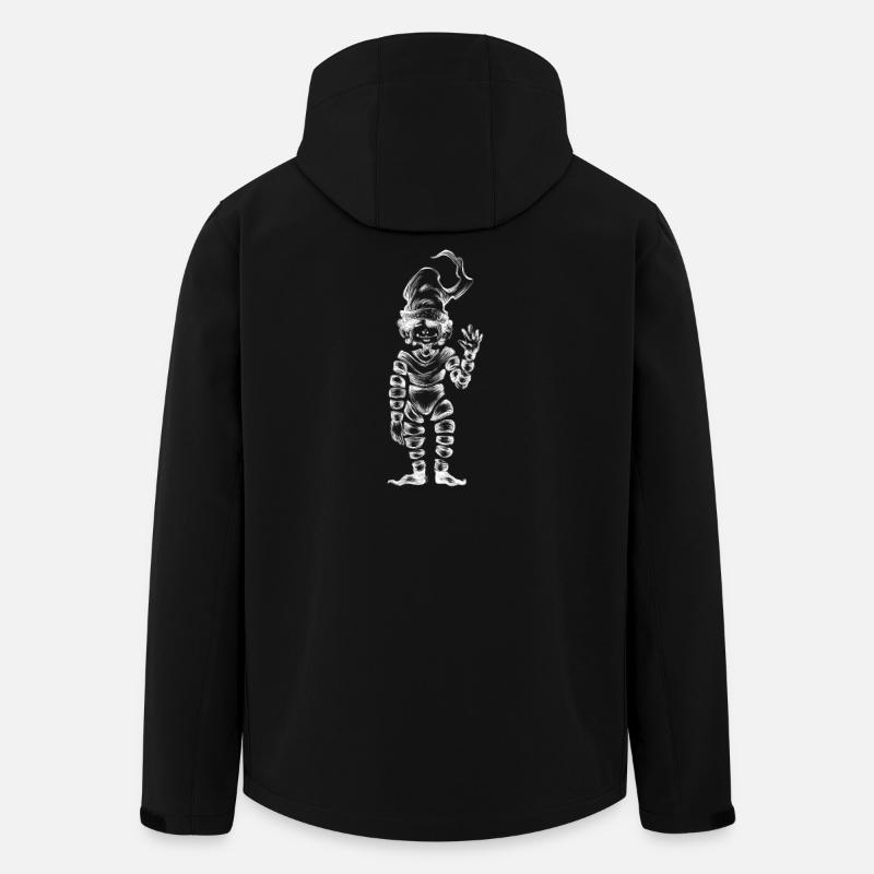 Petit invisible blanc - Veste softshell homme en polyester recyclé Stanley/Stella - noir