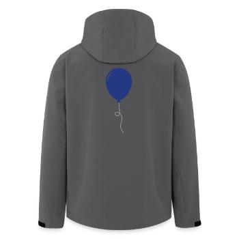 Ballon - Recycelte Männer Softshell-Jacke von Stanley/Stella - Schwarz - Hinten - AI Model Male 185 light (185cm)