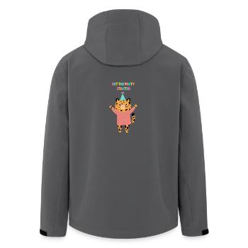 Party Tiger - Commencer la fête - Cadeau - Veste softshell homme en polyester recyclé Stanley/Stella - noir - Dos - AI Model Male 185 light (185cm)