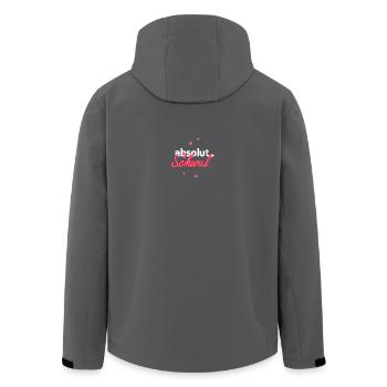 absolut schwul - pride shirt - Recycelte Männer Softshell-Jacke von Stanley/Stella - Schwarz - Hinten - AI Model Male 185 light (185cm)