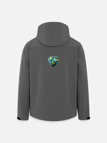 Love our earth - Men’s Recycled Softshell Jacket by Stanley/Stella - black