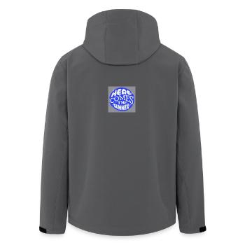 Heroes Come This Summer - Recycelte Männer Softshell-Jacke von Stanley/Stella - Schwarz - Hinten - AI Model Male 185 light (185cm)