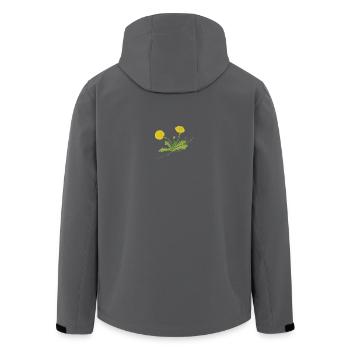 Löwenzahn Feminismus - Recycelte Männer Softshell-Jacke von Stanley/Stella - Schwarz - Hinten - AI Model Male 185 light (185cm)