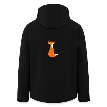 Fuchs - Recycelte Männer Softshell-Jacke von Stanley/Stella - Schwarz - Hinten - AI Model Male 185 light (185cm)