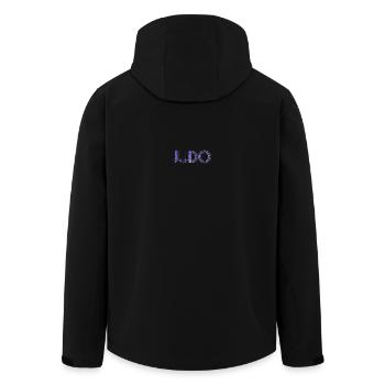 judo - Recycelte Männer Softshell-Jacke von Stanley/Stella - Schwarz - Hinten - AI Model Male 185 light (185cm)