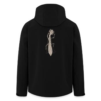Insekt II - Recycelte Männer Softshell-Jacke von Stanley/Stella - Schwarz - Hinten - AI Model Male 185 light (185cm)