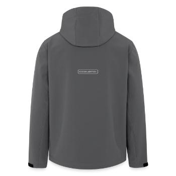 Es eskaliert eh. - Recycelte Männer Softshell-Jacke von Stanley/Stella - Anthrazit - Hinten - AI Model Male 185 light (185cm)