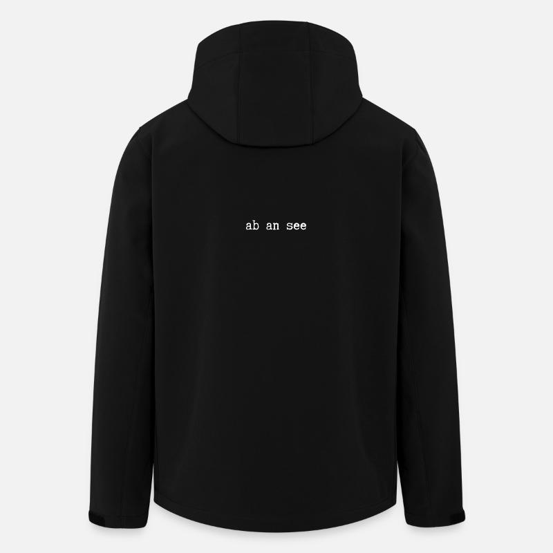 ab an see - Recycelte Männer Softshell-Jacke von Stanley/Stella - Schwarz