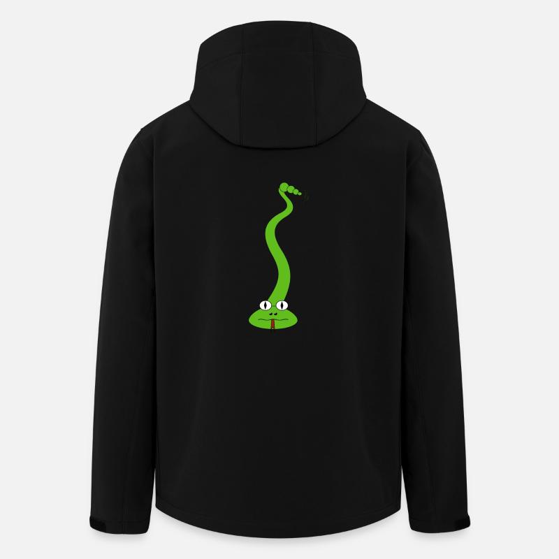 Grüne Schlange 1 - Recycelte Männer Softshell-Jacke von Stanley/Stella - Schwarz
