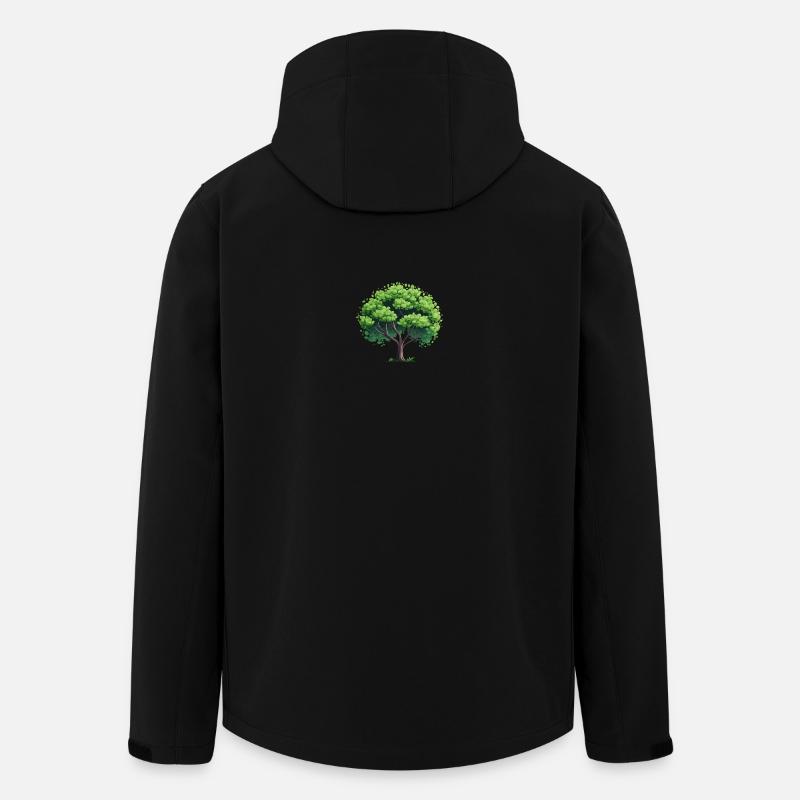 Natürlicher Baum - Recycelte Männer Softshell-Jacke von Stanley/Stella - Schwarz