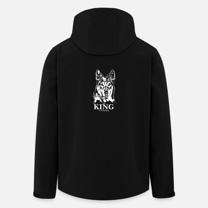 Tschechoslowakischer Wolfhund King of everything - Recycelte Männer Softshell-Jacke von Stanley/Stella - Schwarz