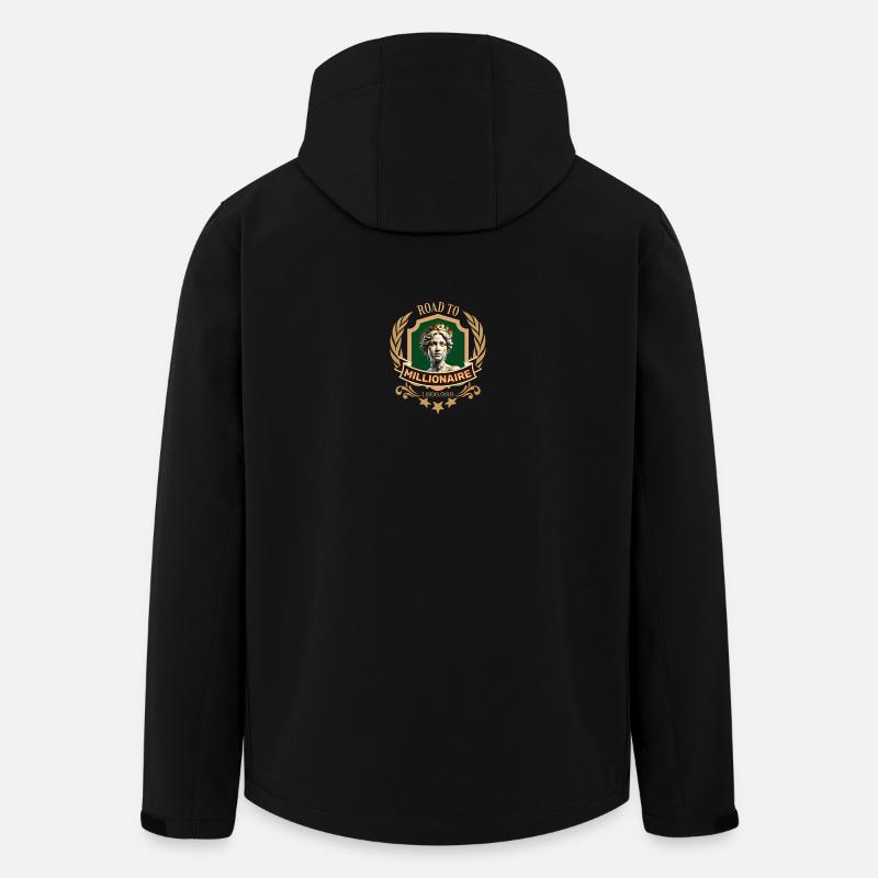 ROAD TO MILLIONAIRE  - Recycelte Männer Softshell-Jacke von Stanley/Stella - Schwarz