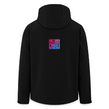 Mallorca Crew - Men’s Recycled Softshell Jacket by Stanley/Stella - black - Back - AI Model Male 185 light (185cm)