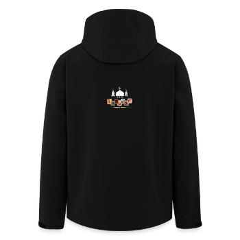 Ramadan Mosaic Blocks Mosque - Veste softshell homme en polyester recyclé Stanley/Stella - noir - Dos - AI Model Male 185 light (185cm)