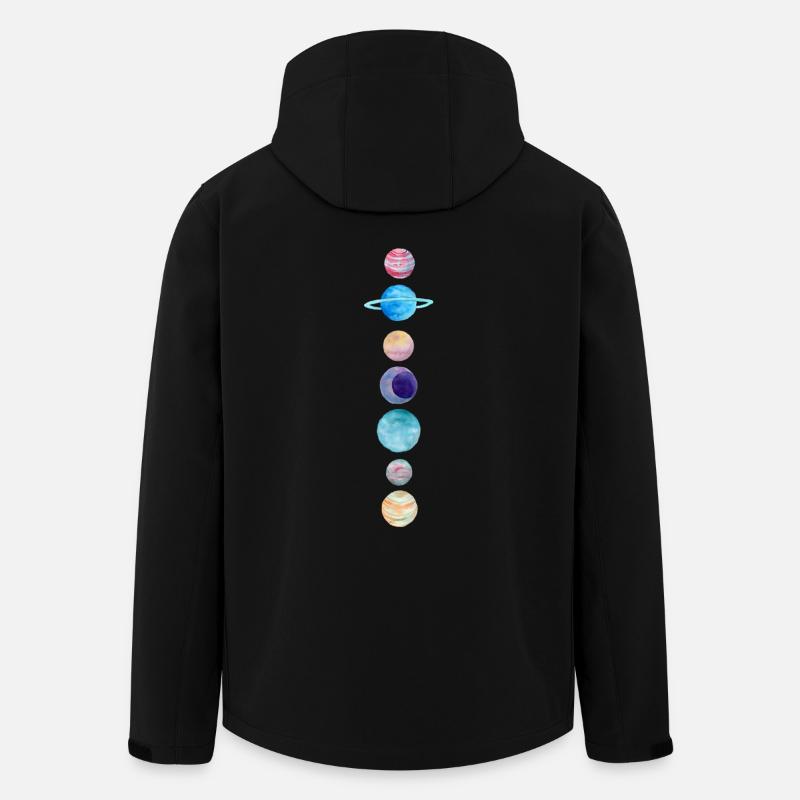 Aligning Planets - Men’s Recycled Softshell Jacket by Stanley/Stella - black