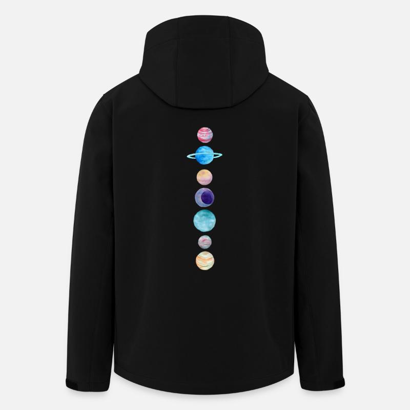 Ausrichten Planets - Recycelte Männer Softshell-Jacke von Stanley/Stella - Schwarz