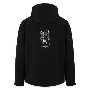 Malinois Dad Hunde Hund Wilsigns - Recycelte Männer Softshell-Jacke von Stanley/Stella - Schwarz - Hinten - AI Model Male 185 light (185cm)