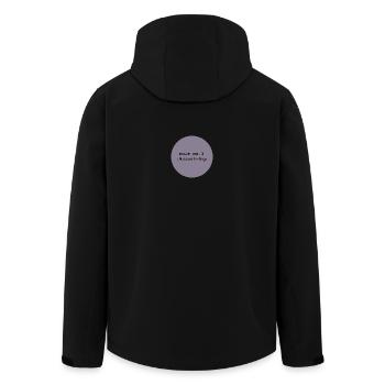 talk about feelings 5 - Recycelte Männer Softshell-Jacke von Stanley/Stella - Schwarz - Hinten - AI Model Male 185 light (185cm)