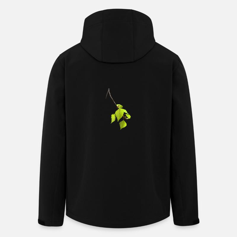 Birke - Recycelte Männer Softshell-Jacke von Stanley/Stella - Schwarz