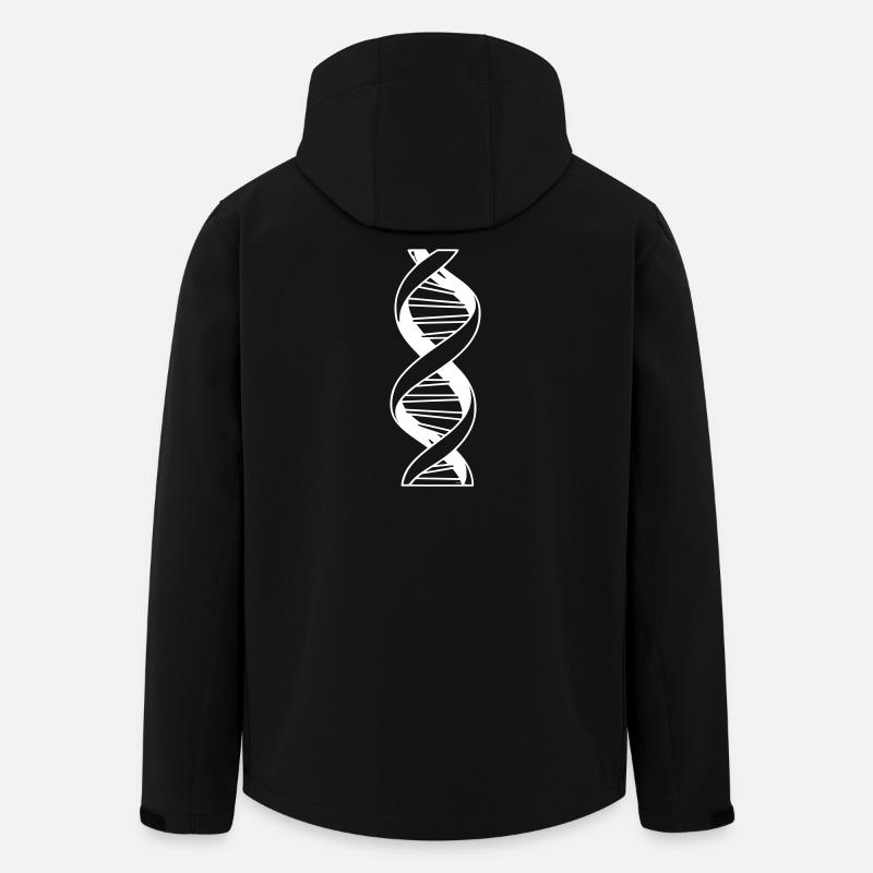 DNA Double Helix Sketch - Men’s Recycled Softshell Jacket by Stanley/Stella - black
