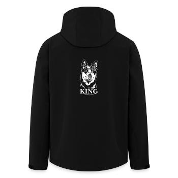 Australian Cattle Dog King of everything Wilsigns - Recycelte Männer Softshell-Jacke von Stanley/Stella - Schwarz - Hinten - AI Model Male 185 light (185cm)