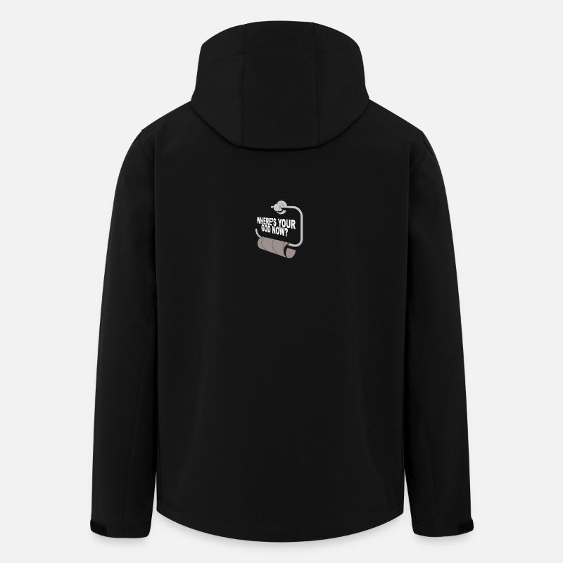 Where is your god - Men’s Recycled Softshell Jacket by Stanley/Stella - black