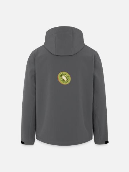 kiwi healthy fruit gift - Men’s Recycled Softshell Jacket by Stanley/Stella - black