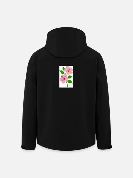 hibiscus - Men’s Recycled Softshell Jacket by Stanley/Stella - black