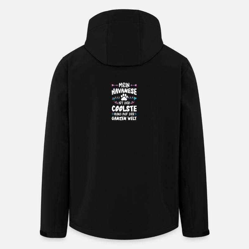 havanese hund spruch - Recycelte Männer Softshell-Jacke von Stanley/Stella - Schwarz