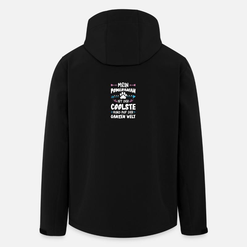 Dicton de chien poméranien - Veste softshell homme en polyester recyclé Stanley/Stella - noir