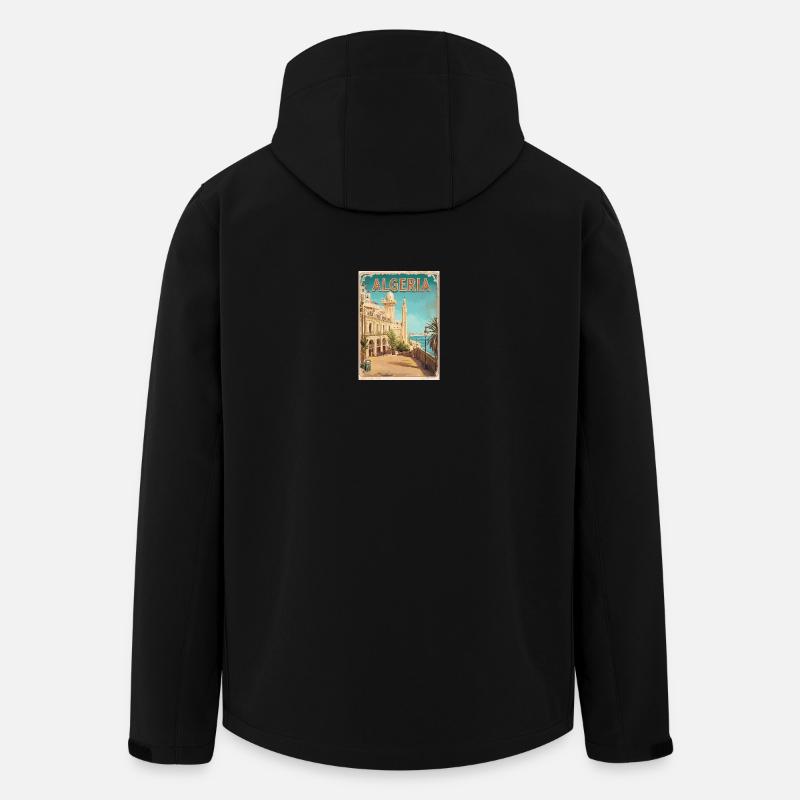 Algeria Coastal Historical View - Men’s Recycled Softshell Jacket by Stanley/Stella - black