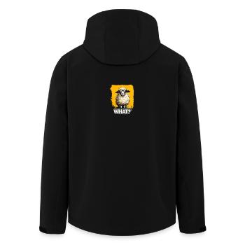 Quoi ? Moutons avec point d’interrogation - Veste softshell homme en polyester recyclé Stanley/Stella - noir - Dos - AI Model Male 185 light (185cm)