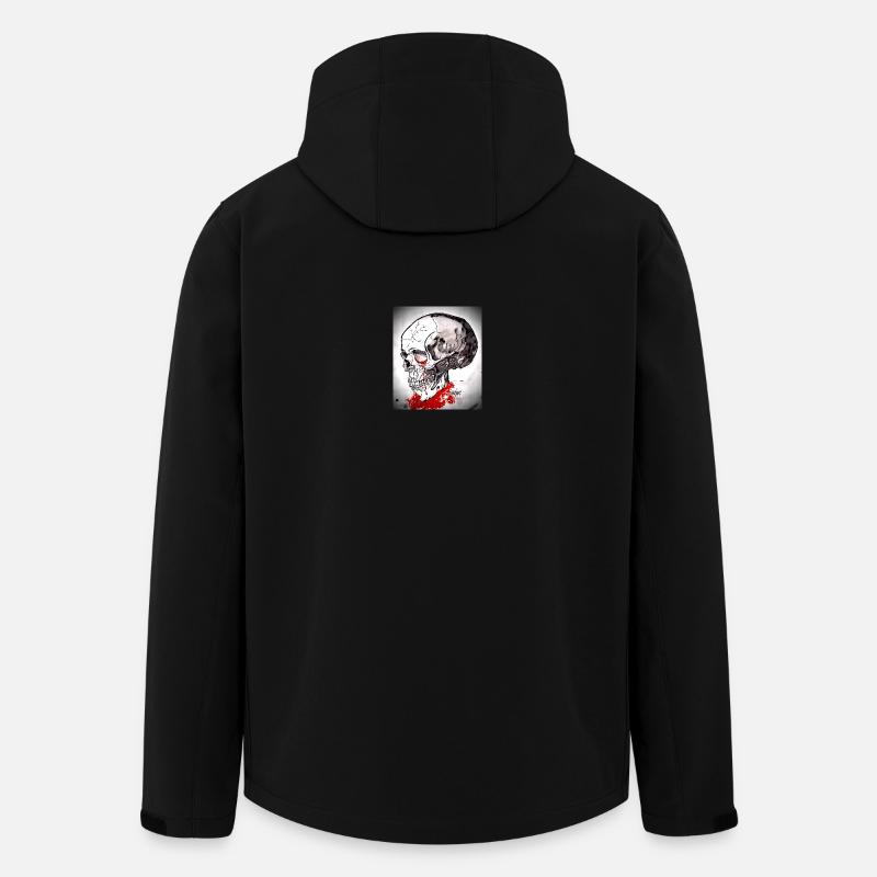 Bloody Skull Sketch - Men’s Recycled Softshell Jacket by Stanley/Stella - black