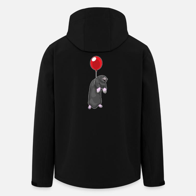 Maulwurf Luftballon - Recycelte Männer Softshell-Jacke von Stanley/Stella - Schwarz