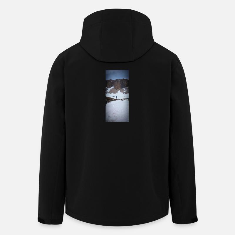 Immensité du paysage - Veste softshell homme en polyester recyclé Stanley/Stella - noir